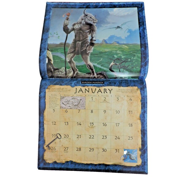Magic The Gathering 1997  Wall Calendar 12 Magic Art Paintings 12x14 inches EUC - Picture 3 of 14